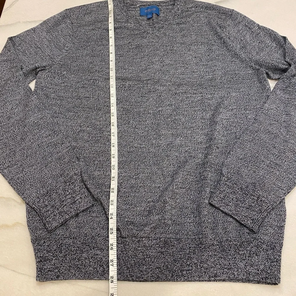Fairlane Mens Sweater Size Large Gray Merino Wool NWOT